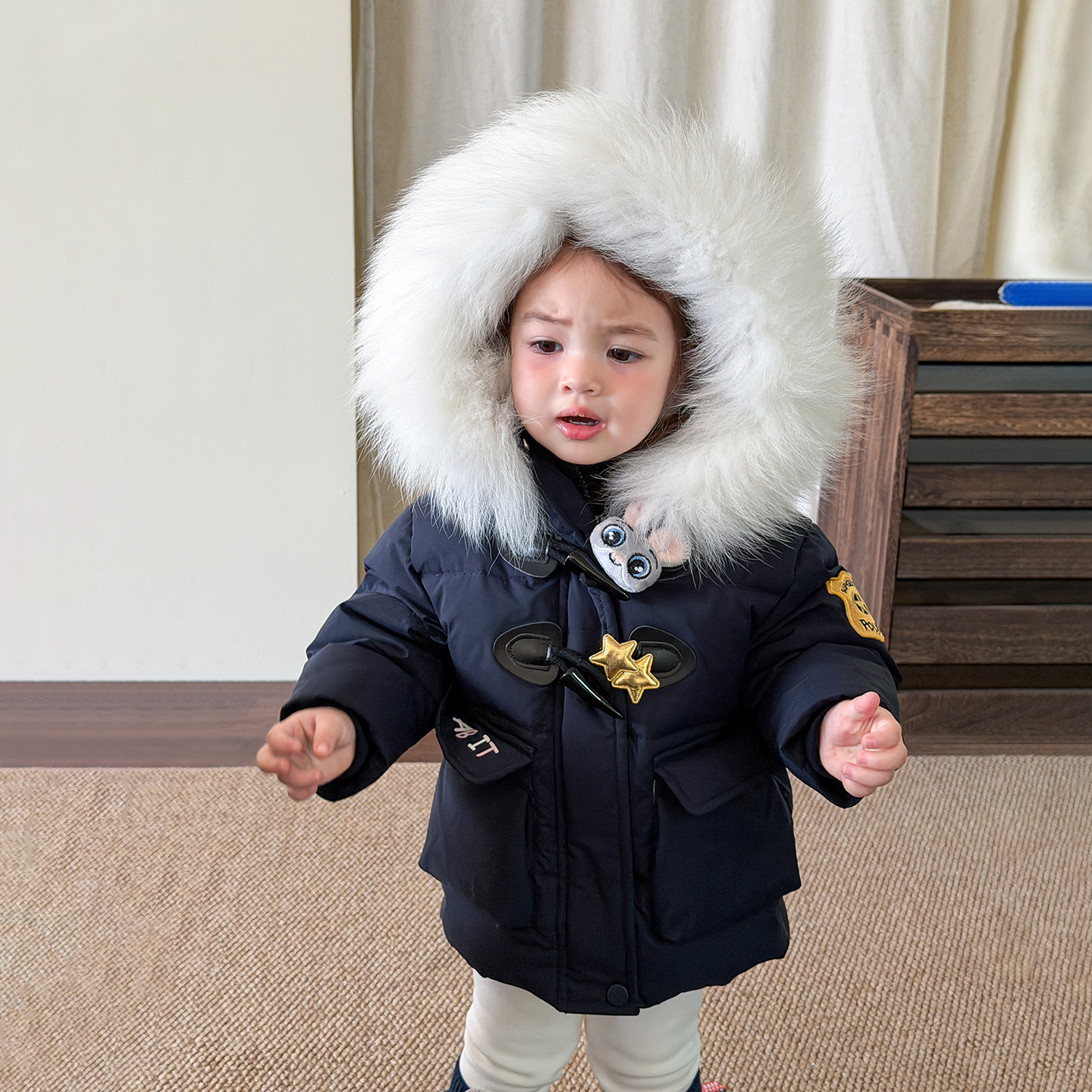 Ropa de azúcar de pera para niños, ropa de invierno, ropa de invierno, 90 chaqueta de lana para niños, ropa de bebé, ropa de bebé.
