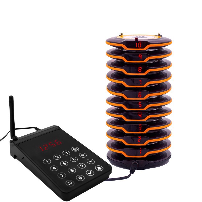 Take-out device vibration call device fast food restaurant food city counter call number device call system single meal plate