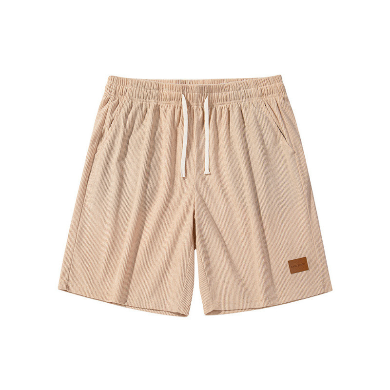 Cross-Border Direct Supply of European Size Men's Waffle Shorts, Wholesale from Manufacturer, Loose Fit with Embroidered Logo and Drawstring, Summer Five-Point Shorts Cross-Border Direct Supply of European Size Men's Waffle Shorts, Wholesale from Manufacturer, Loose Fit with Embroidered Logo and Drawstring, Summer Five-Point Shorts