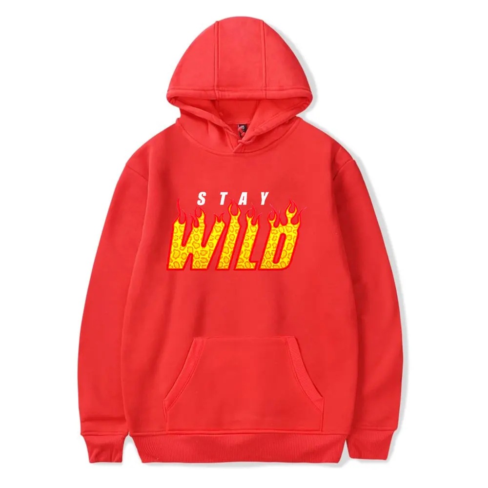 Ben Azelart Stay Wild Merch sudadera con capucha sudadera de bolsillo para hombres y mujeres youtuber