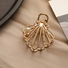 Metal crab pin, fashionable hairgrip, hair accessory, Korean style, 8cm, simple and elegant design