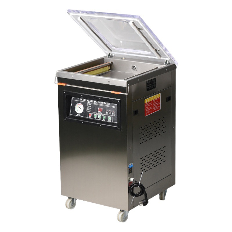 DZ-400 máquina de vacío de una sola cámara máquina de vacío de alimentos máquina de envasado de alimentos al vacío automático comercial de escritorio grande image 1