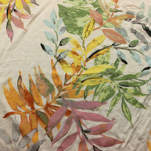 粘麻印花汗布服装面料定位胶浆涂料印花粘胶人棉亚麻单面布吸湿