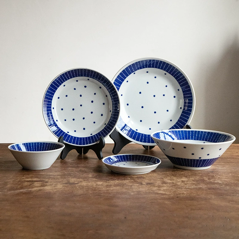 Официальная подлинная японская импортная керамическая посуда простая глубокая тарелка для домашнего отеля круглые большие миски