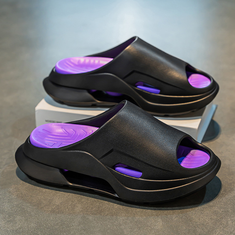 Zapatillas deportivas 2025 nuevo estilo pisando mierda zapatos de playa al aire libre moda casual verano aumento sandalias y zapatillas de suela gruesa hombres