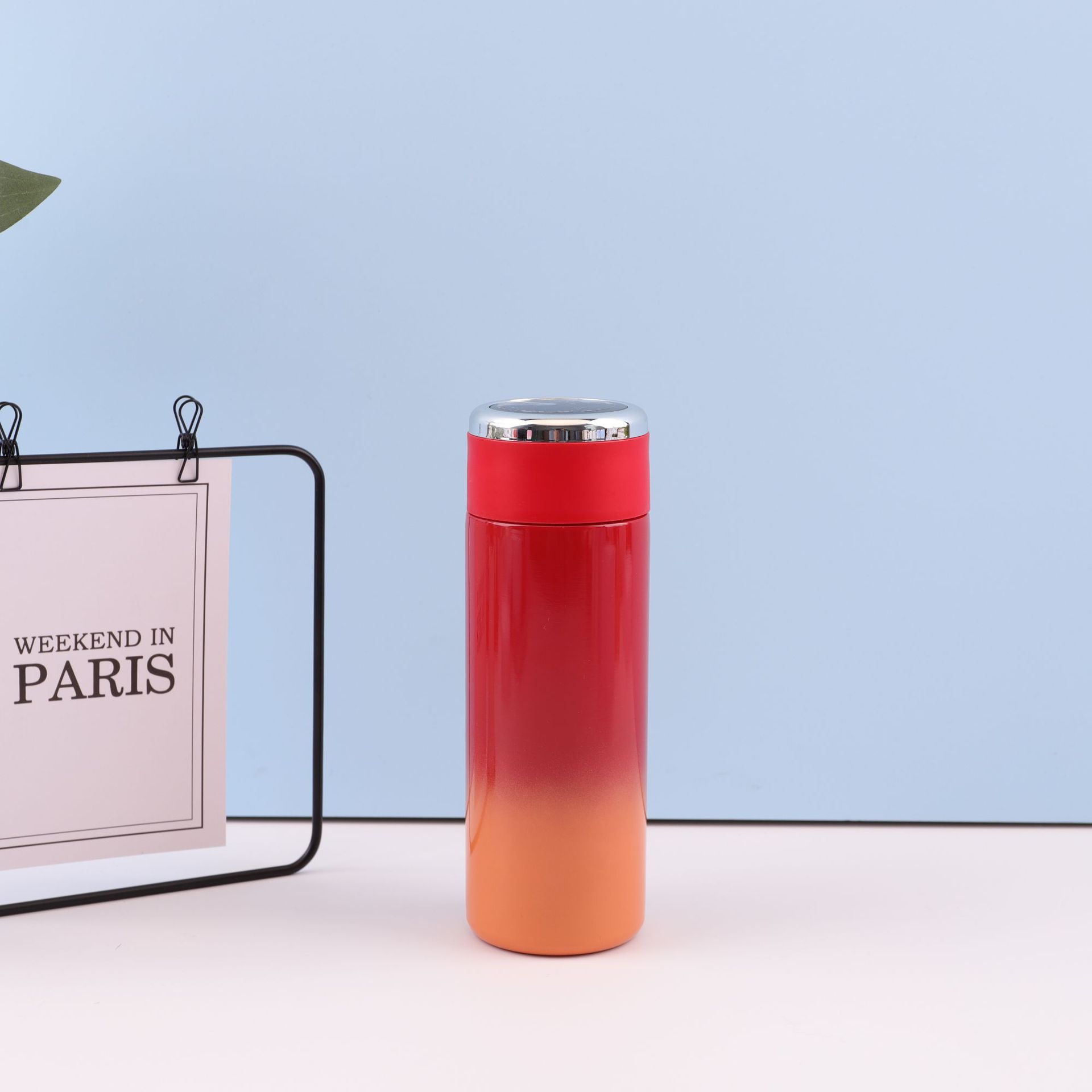 Medición de temperatura inteligente 304 taza de aislamiento de acero inoxidable gradiente taza de acompañamiento taza de temperatura doméstica taza de agua portátil directa