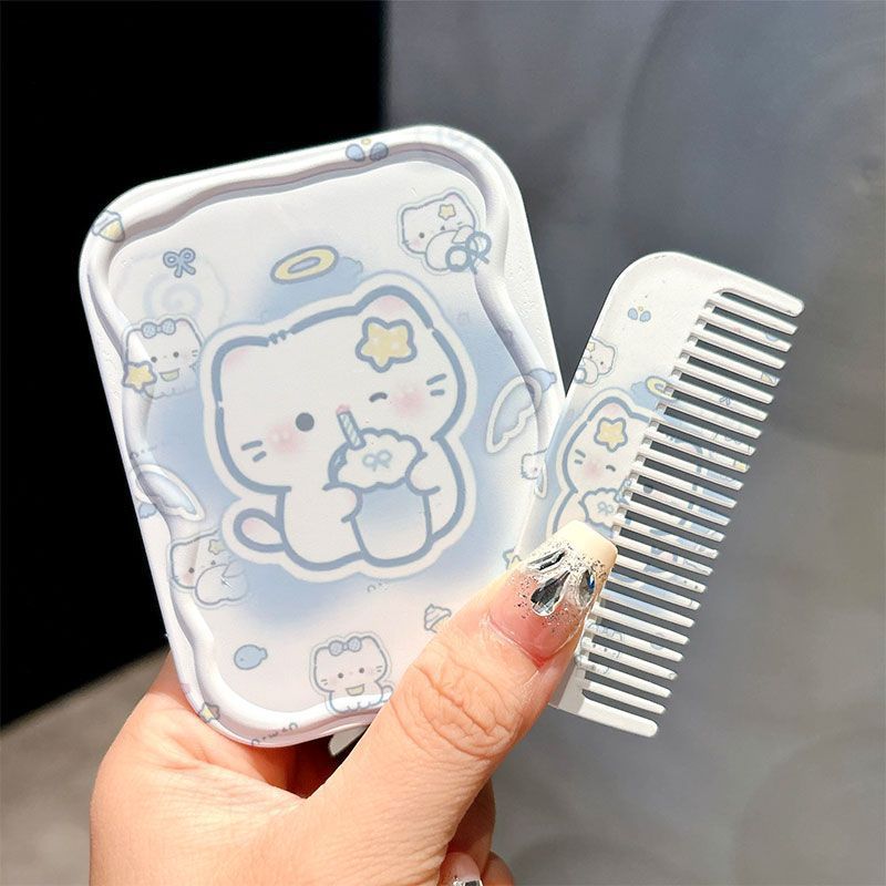 Angel Cat Style 2 integrated mirror comb (mirror + same style comb)