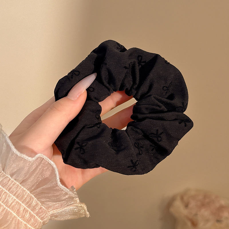 Anillo para el cabello de intestino grueso de gran tamaño coreano, bufanda cuadrada de alta calidad femenina, cuerda para el cabello, banda elástica y duradera, flor de viento perezosa