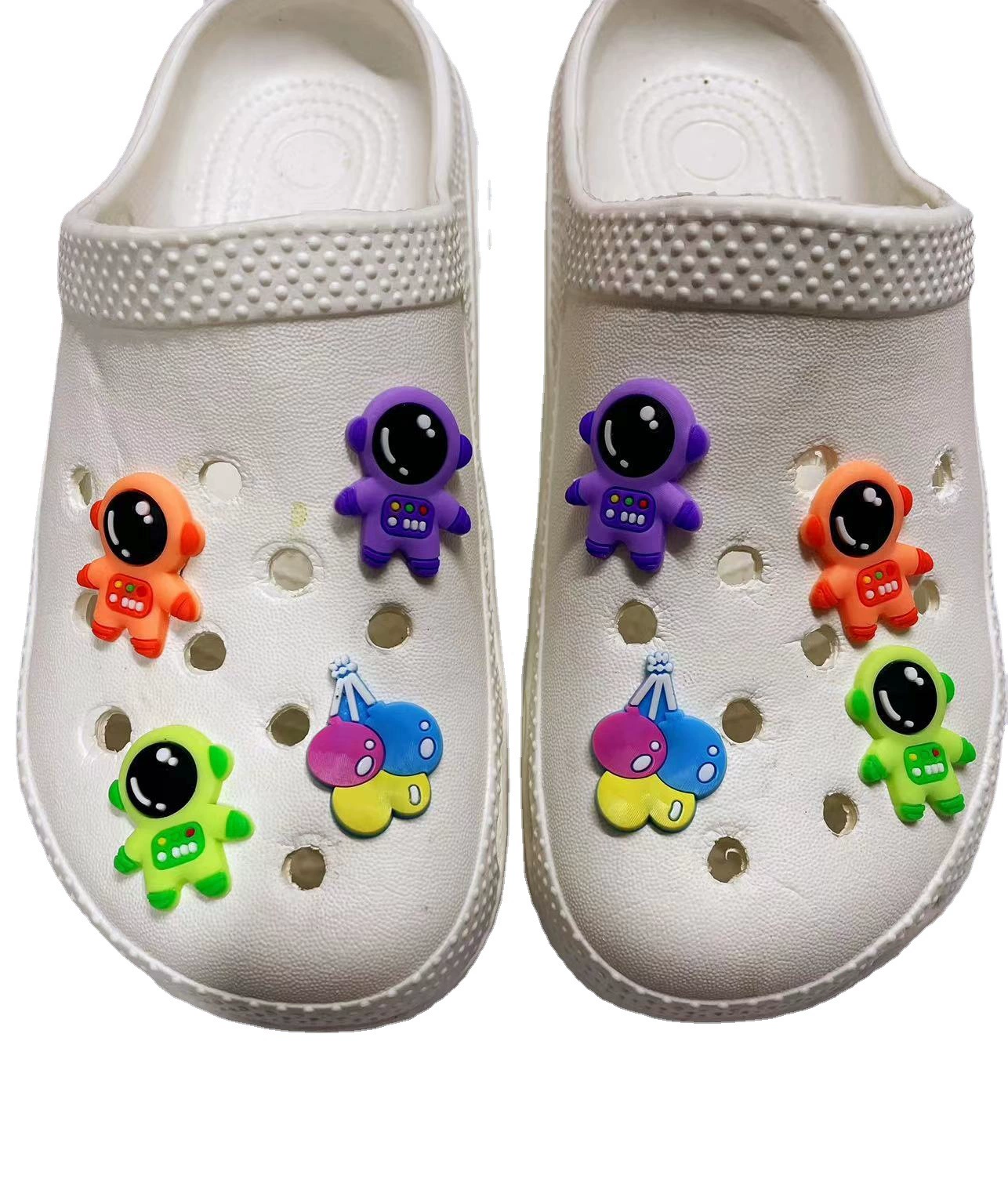 Обувь с отверстиями Цветочная Пряжка для обуви Садовая обувь Аксессуары для поделок Милая мультяшная Пряжка Нижняя Пряжка Декоративная серия космонавтов