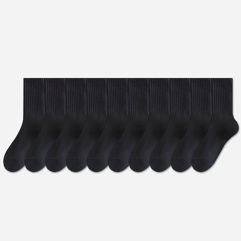 Demi-season breathable knee socks, mid-length, soft knit, versatile colors for everyday wear
