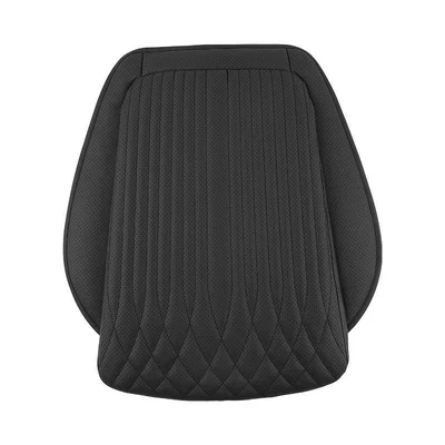 Car Seat Cushion, Universal for All Seasons, High-End Rear Integrated High-Rebound Sponge Flat Single-Piece Seat Cushion Cover (Seat cushion, seat cover) - monolithic-main-driver-black