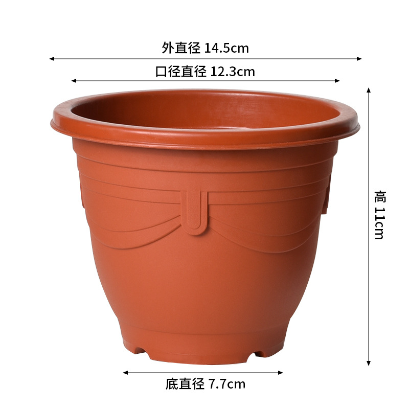 Maceta de Plástico para Plantas Resistente Engrosada para Balcón e Interior