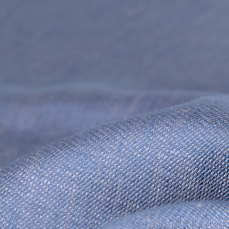 汉麻亚麻色织斜纹布 春秋轻薄透气面料 干爽亲肤衬衫布料