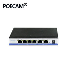 4+2網絡供電攝像機面板AP智能家居網絡工程6口標准POE供電交換機