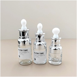 Thickened glass dropper bottling senior beauty salon light medical beauty empty bottle essential oil bottle 20 30ML