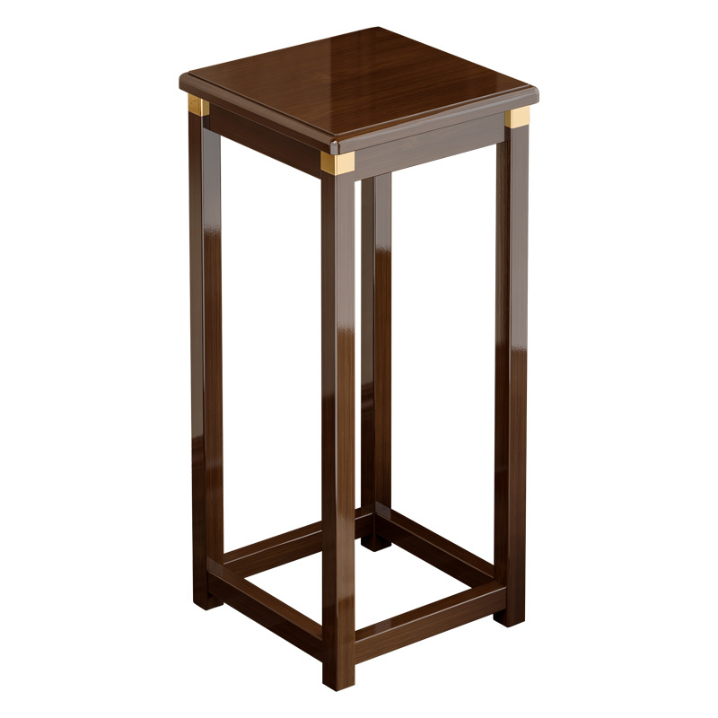 Nuevo estante de flores chino sala de estar piso de flores de madera no sólida estante de plantas verdes balcón decoración estante de maceta interior