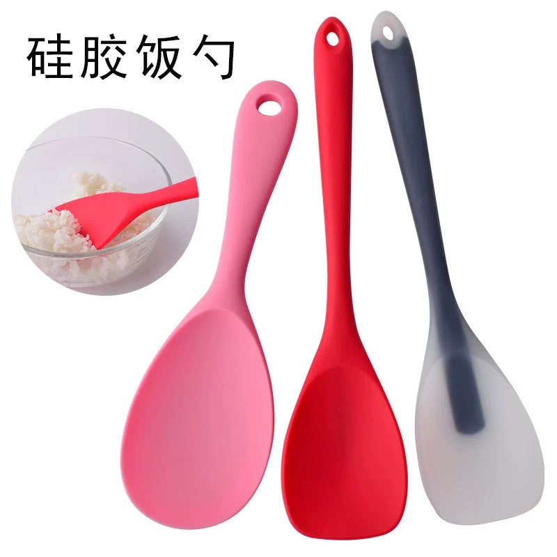 Спотовая силиконовая рисовая лопата антипригарная рисовая ложка рисовая ложка утиный язык шпатель жареные овощи плоская лопатка силиконовая рисовая ложка