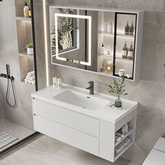 セラミック洗面器キャビネットセットトイレ洗面器一体浴室キャビネットサイド収納洗面器浴室キャビネット
