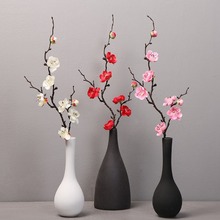 一件代发仿真梅花枝中式小腊梅仿真花禅意客厅装饰仿真梅花绢花