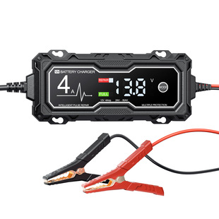 12V4A Car and Motorcycle Battery Charger Battery Repairer Maintenance Device European and American Regulations British Regulations Australian Regulations