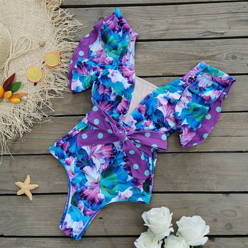 Women's Sweet Flower Bowknot One Piece display picture 1