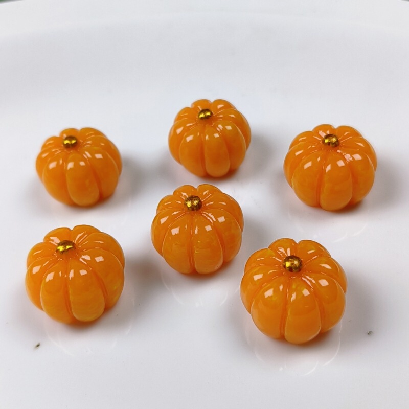 ハロウィン装飾材料悪魔カボチャ樹脂装飾品発光カボチャトウモロコシ DIY ジュエリーアクセサリー|undefined