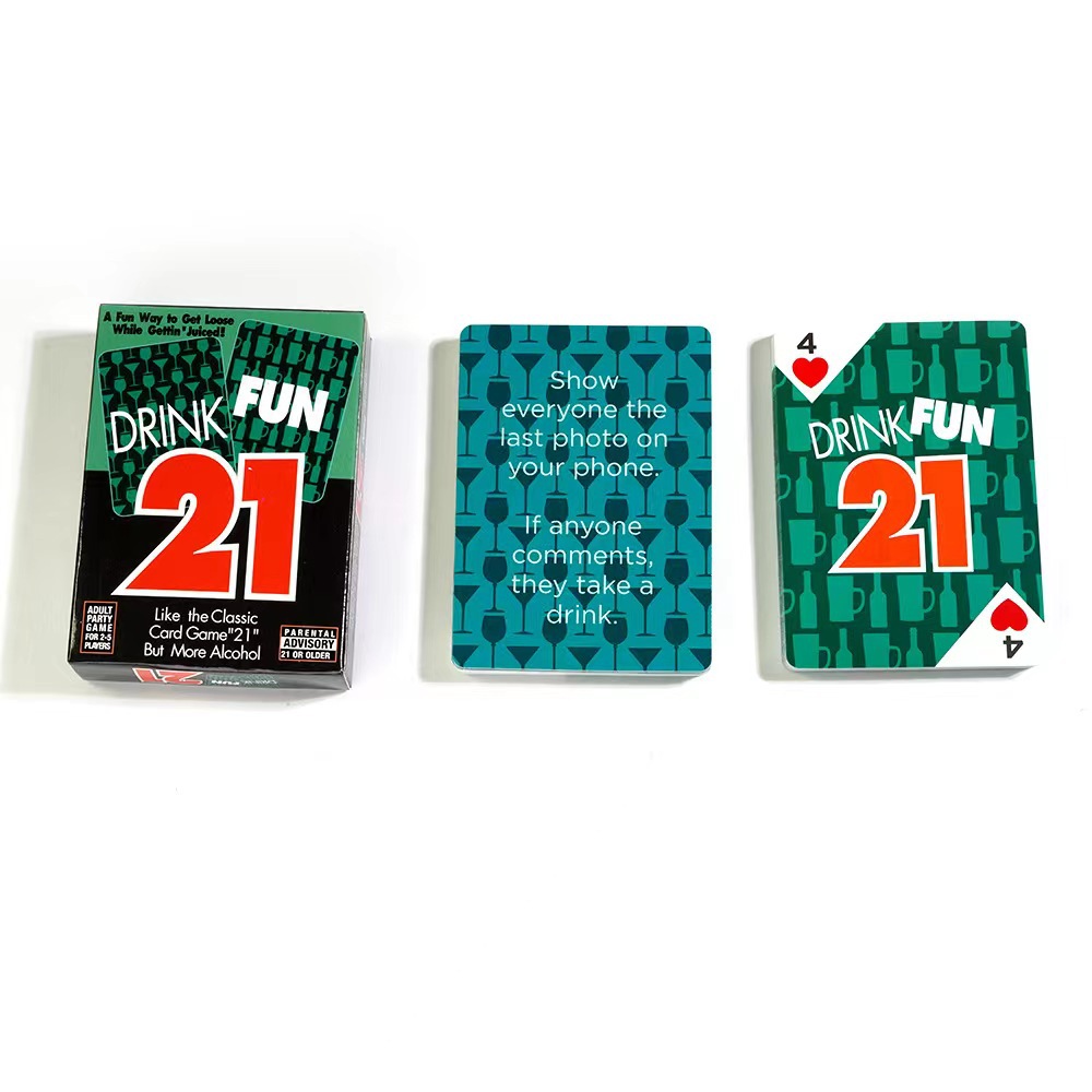 Drink Fun 21 Full English Romantic Drinking Party Couple Game Cards Support Dropshipping Cross-Border_voghion.com