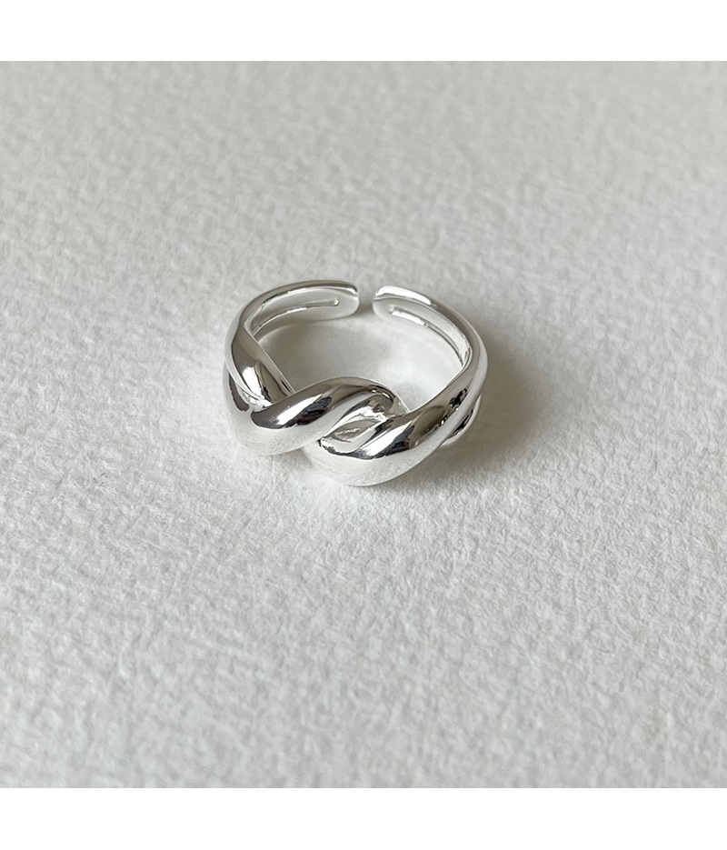 Simple Style Geometric Sterling Silver Open Rings display picture 2