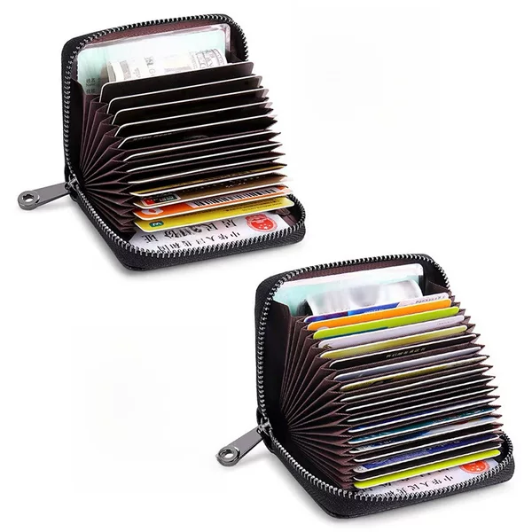 RFID anti-theft brush organ card bag men and women card holder card bag multi-functional zipper small wallet driver's license bag