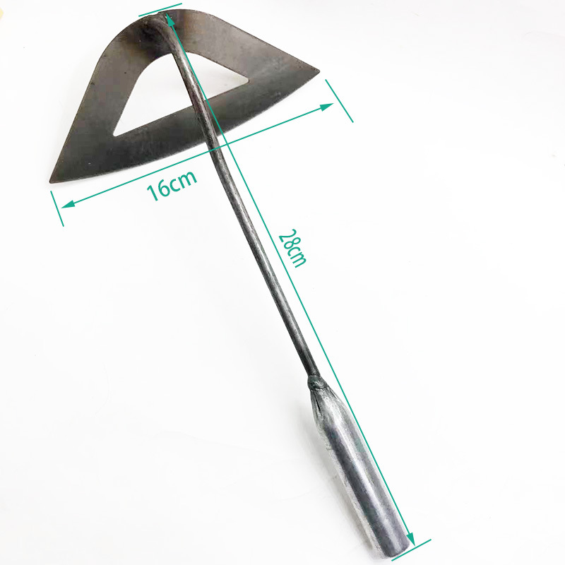 Herramientas de hardware al por mayor mango de hierro hierba azada media luna arco hueco pequeña azada hogar jardín escarda semicírculo pequeña azada
