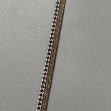 0.7厘米 金色千鸟格提花织带手工蝴蝶结配饰花边DIY装饰服装辅料
