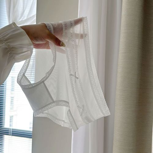 8627 French Baroque Queen's Girl Style Lace Mesh Panties Summer Thin Breathable Briefs