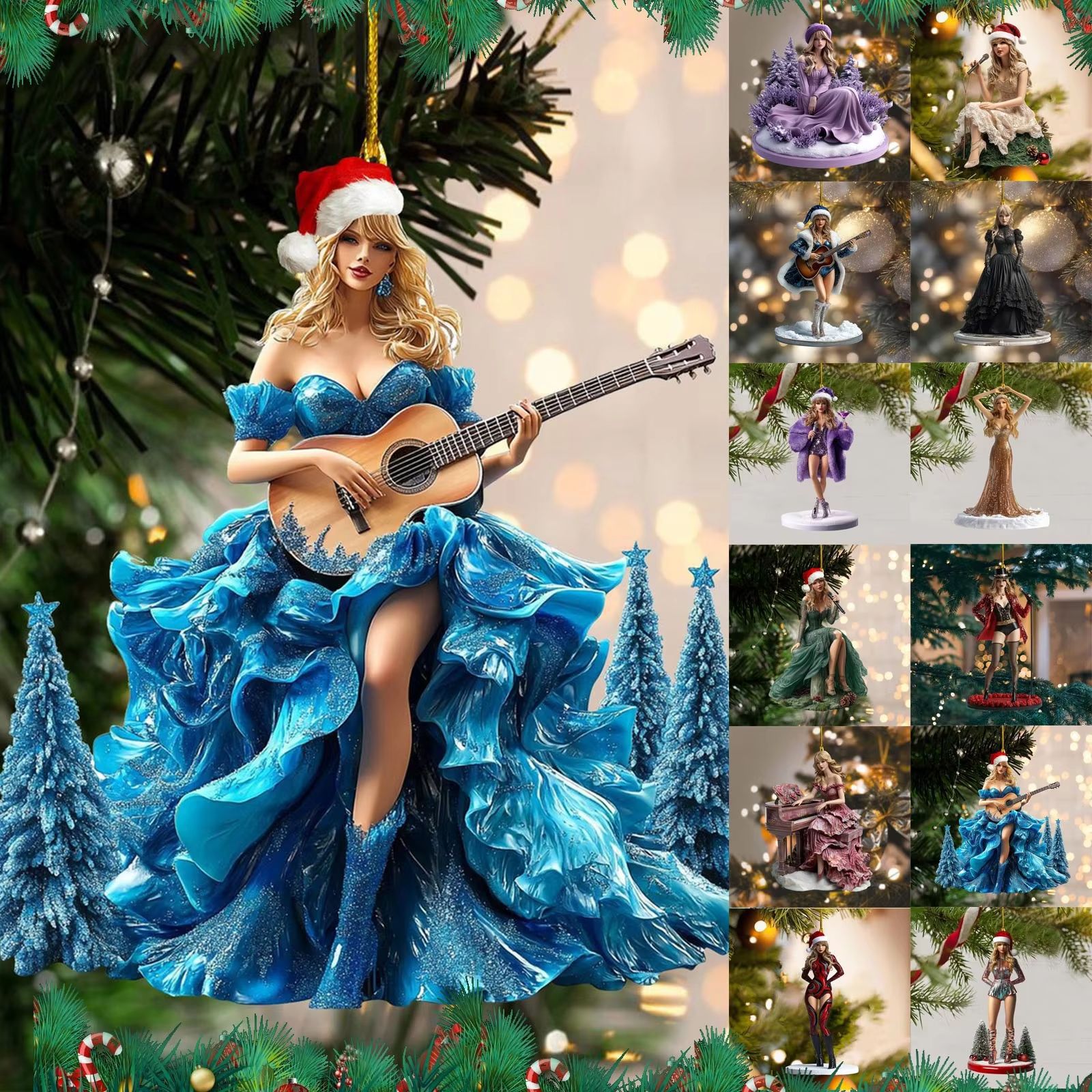 El nuevo transfronterizo The Eras Tour Christmas Ornaments