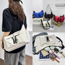 帆布包包女托特包大容量春夏可斜挎2024新款ins单肩包通勤包