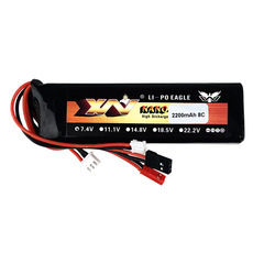 Remote Control Airplane Model Futaba T8FG/T6J/12FG, Dekon 7 7.4V 2200mAh Lithium Battery