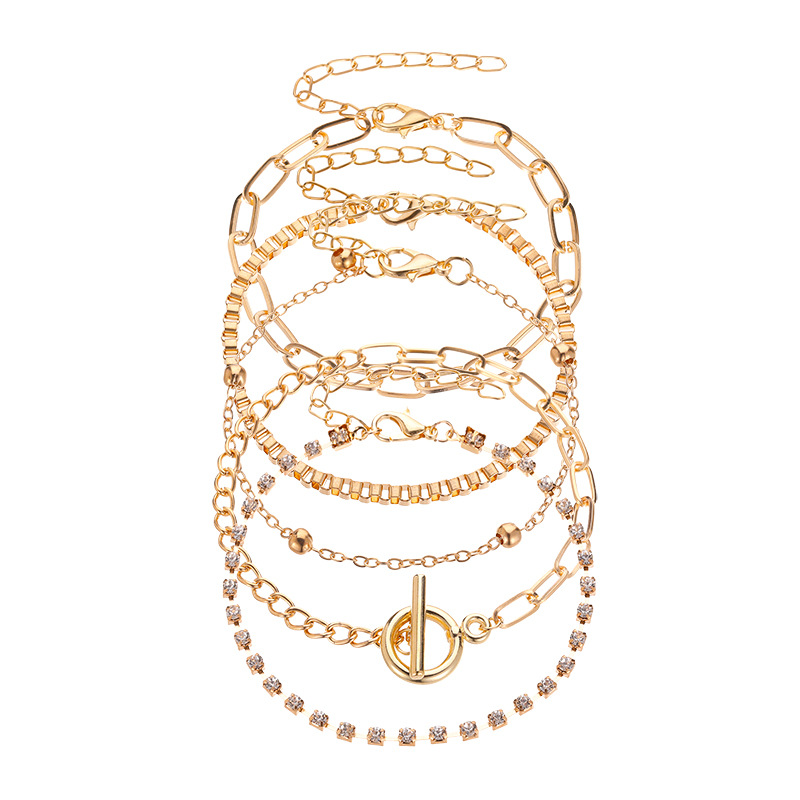 Geometric Fashion Artificial Gemstones Alloy Bracelets Wholesale display picture 6