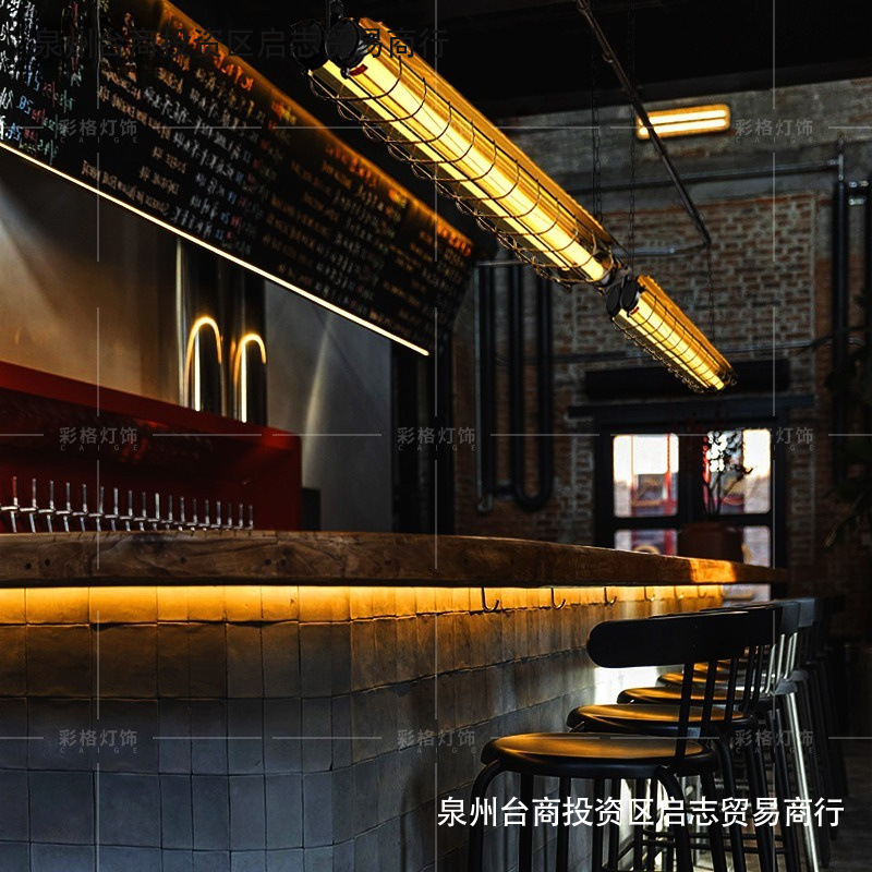 Lámpara de viento industrial estilo retro creativo americano restaurante barra café barbecue mesa de comedor bar