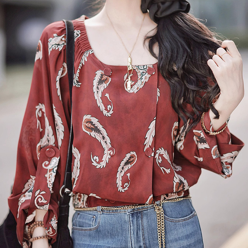 Elegant silk summer shirt