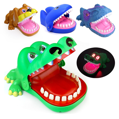 Large crocodile finger biting toy dinosaur tooth extraction parent-child game children's trick shark street stall toys wholesale