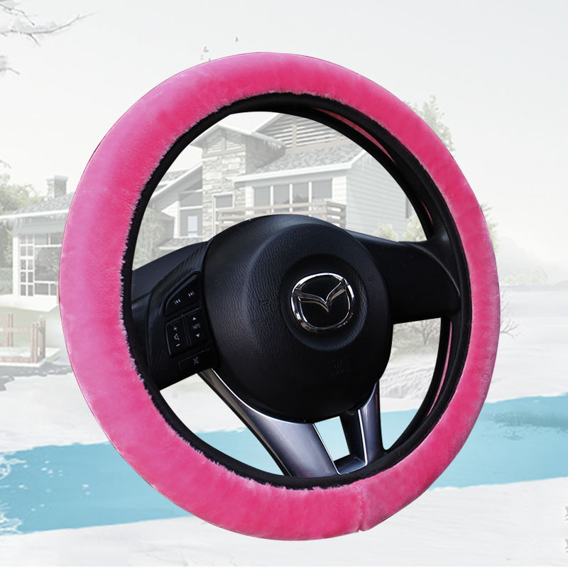 Nueva banda elástica inalámbrica cubierta del volante cubierta del freno de mano conjunto de tres piezas AliExpress felpa cubierta de la manija transfronteriza e-commerce Amazon