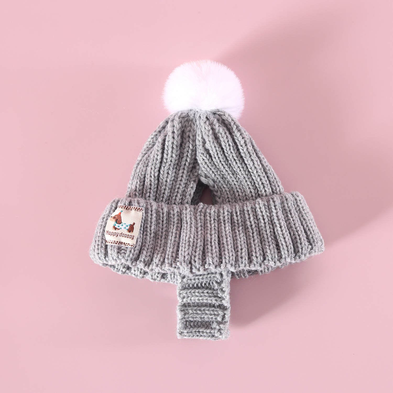 Mascotas de invierno de lana de punto sombrero caliente bufandas set de cuello de Navidad gato perro conejo cubierta de cabeza