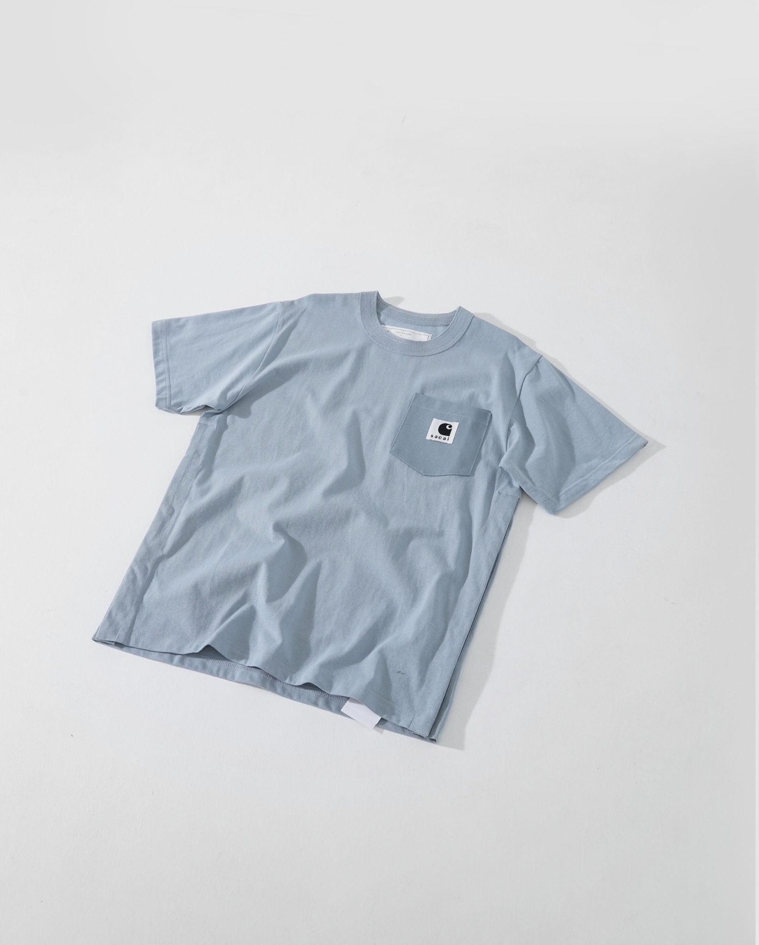 顶牛！卡哈char X saci 联名双侧开衩暗扣口袋T恤短袖陈冠希同款