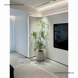 南天竹仿真绿植室内客厅仿生假树高端轻奢花大型落地盆栽