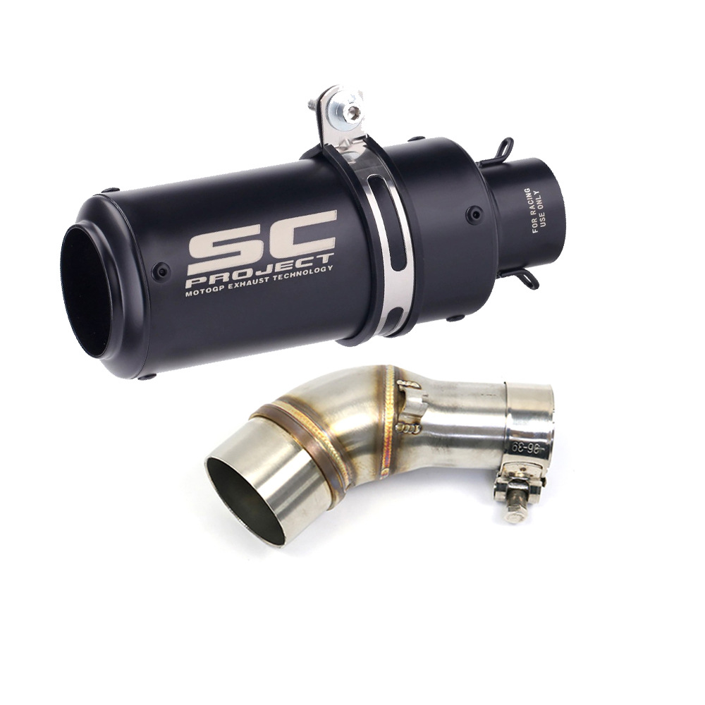 Aplicable a Yamaha YZF-R3 / R25 / MT - 03 / MT - 25 sección media delantera del tubo de escape de acero inoxidable