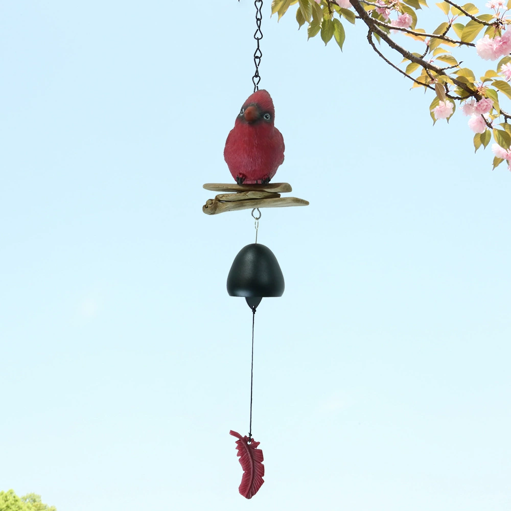 Трансграничный Новый птичий ветер колокольчики Смола весенний сад подвесные украшения сад красный желтый синий птица