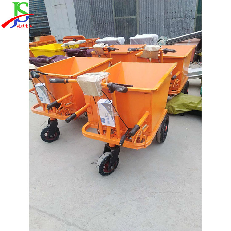 Camión de transporte de sitio de construcción, camión de volcado para empujar granos, camión de herramientas de transporte eléctrico pequeño