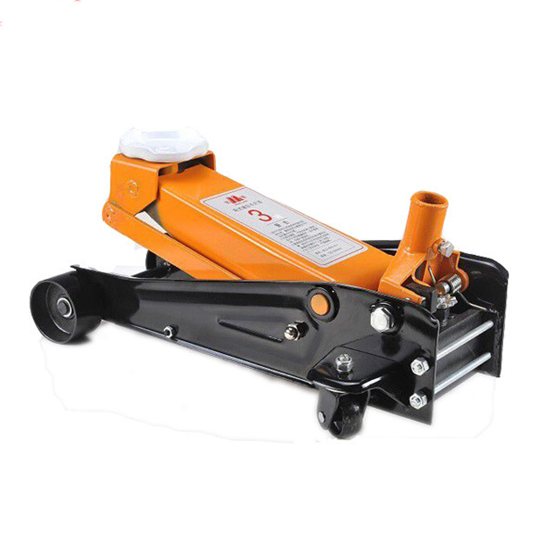 铭榔厂家供应3T卧式液压千斤顶 单泵28KG 双加强拉杆 车库用