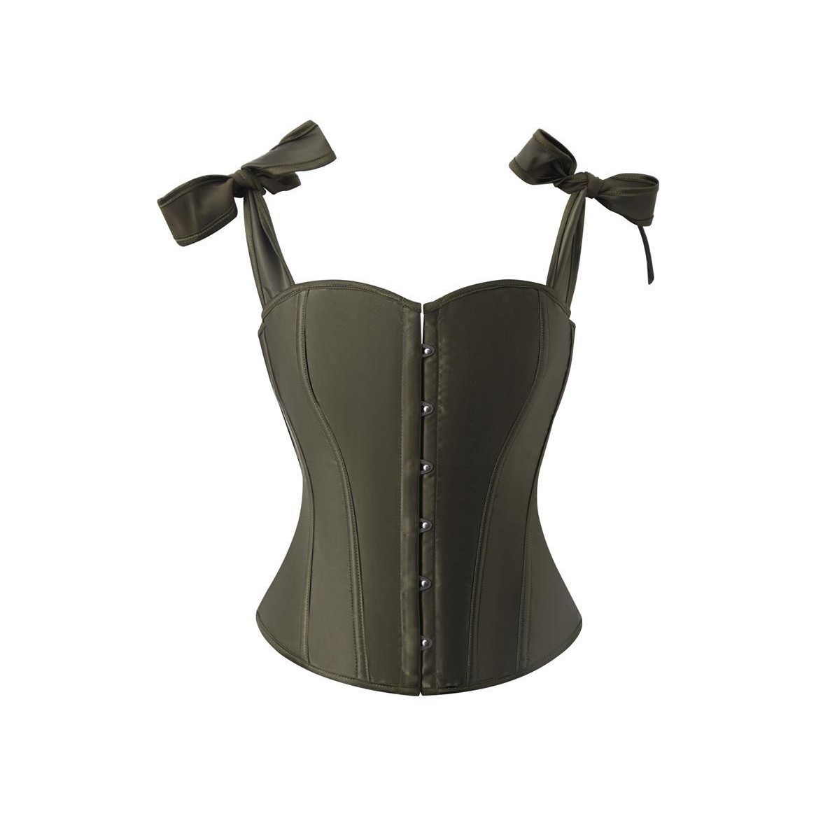 Satín francés de color sólido cinturón de hombro correa de correa de diseño ajustable para el pecho corset hueso de pez chaqueta plástica