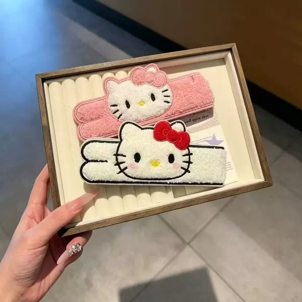 Sweet and cute cat hair clip, face-washing bangs clip, dual-use hairband for bun hairstyle, sweet and cute magic hair accessory
