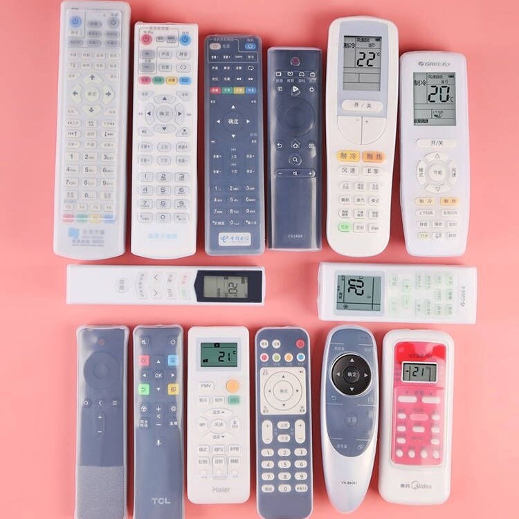 ✅遥控器保护套通用电视机顶盒空调遥控板硅胶套透明摇控防尘